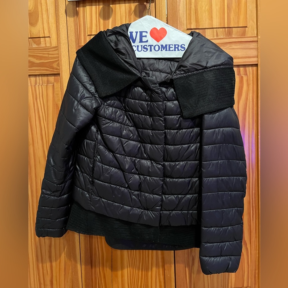 Black Hooded Bomber Jacket